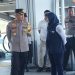 Kapolres Metro Bekasi Pimpin Pengecekan Pengamanan Penyekatan Massa di Stasiun KA Cikarang