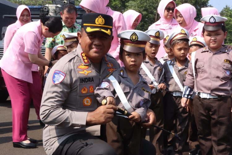 Puluhan Polsanak ‘Serbu’ Polresta Tangerang, Dilatih Keselamatan Lalu Lintas