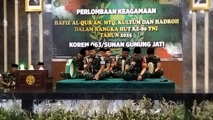 Kodim 0614/Kota Cirebon turut Meriahkan Lomba Keagamaan yang di gelar oleh Korem 063/Sgj Tahun 2025.