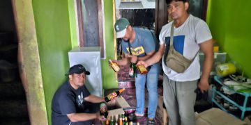 Polresta Cirebon Sita Puluhan Botol Miras Hasil Razia Pekat