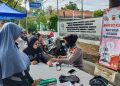Polresta Cirebon Gelar Bakti Sosial Kesehatan Pengobatan Gratis dan Patroli Polwan Bageur