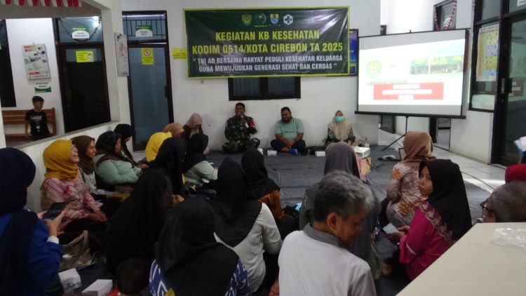 Kodim 0614/Kota Cirebon Gelar Kegiatan KB Kesehatan di Kel. Argasunya