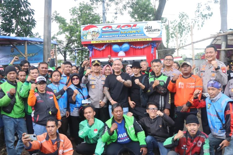 Kapolres Metro Tangerang Kota Lounching Ojol Mart, Jhon LBF Siap Sumbang 10 Titik6 di Wilayah Polres Metro Tangerang Kota