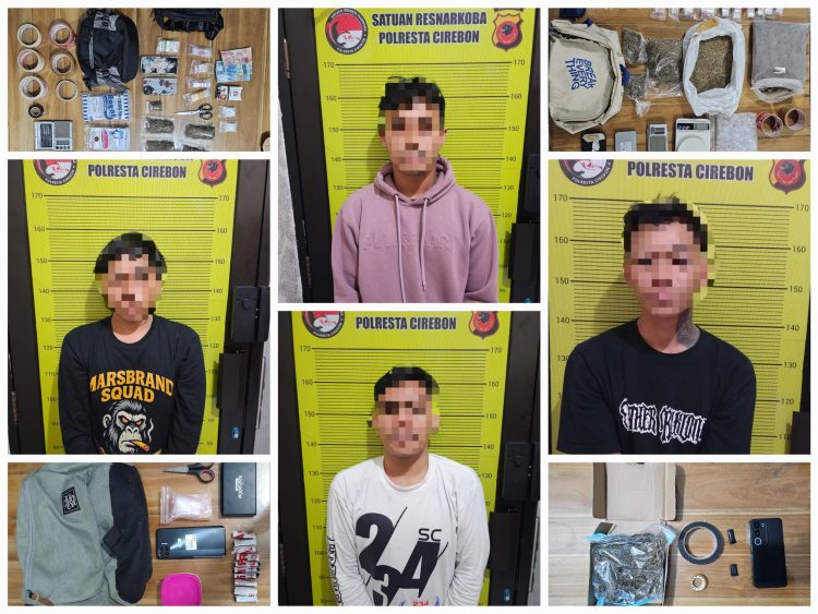 Polresta Cirebon Ungkap 3 Kasus Narkoba dan Amankan 4 Tersangka
