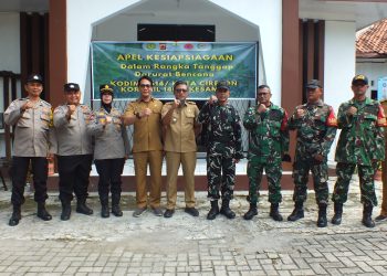 Danramil 1401/Kesambi Pimpin Apel Kesiapsiagaan Darurat Bencana Tingkat Kecamatan Kesambi Tahun 2025