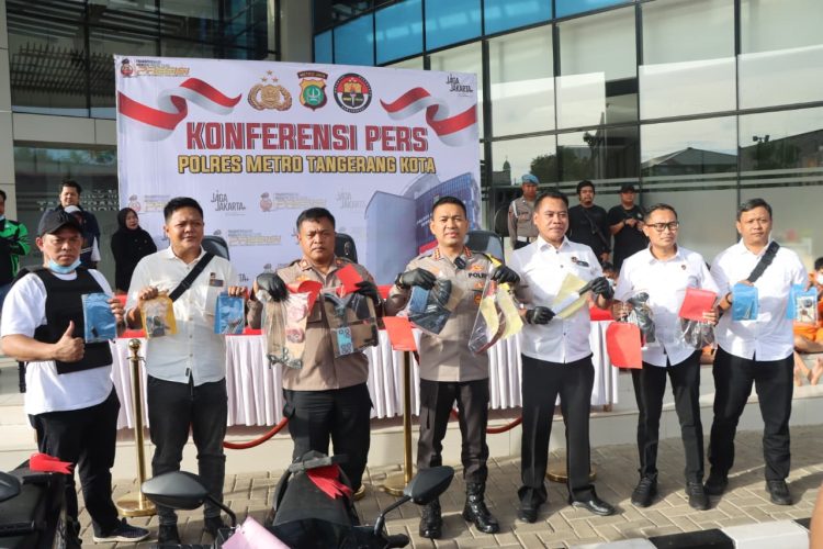 Polres Metro Tangerang Kota Ungkap 17 Pelaku Curanmor, 158 TKP Terkuak