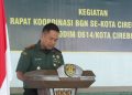 Kodim 0614/Kota Cirebon Gelar Rapat Koordinasi BGN Se-Kota Cirebon.
