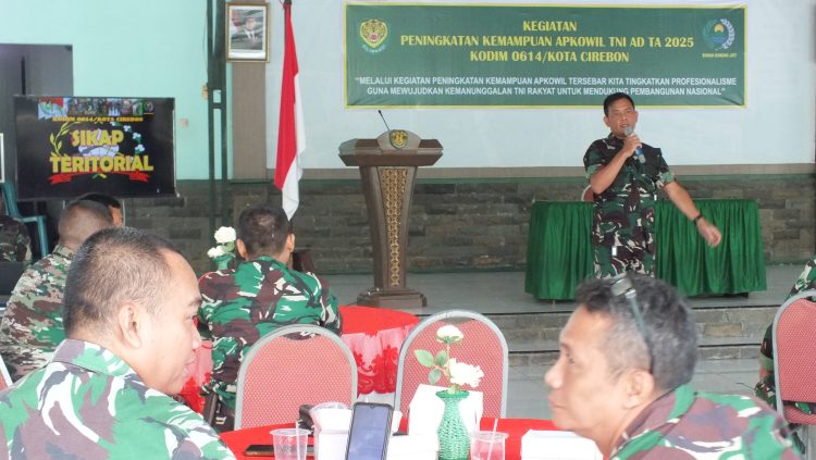 Kodim 0614/Kota Cirebon Gelar Kegiatan Peningkatan Kemampuan Apkowil TNI AD Tahun 2025