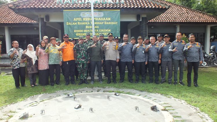 Danramil Pimpin Apel Kesiapsiagaan Darurat Bencana di Kecamatan Harjamukti