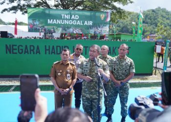 Dorong Swasembada Pangan Nasional, Kasad Resmikan Pompa Hidram di Banyumas