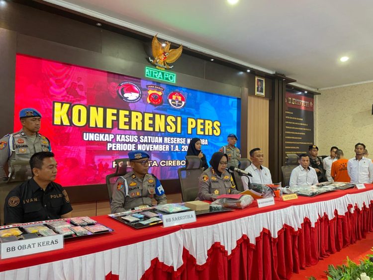 Polresta Cirebon Ungkap 12 Kasus Narkoba Selama November 2025, 15 Tersangka Diamankan