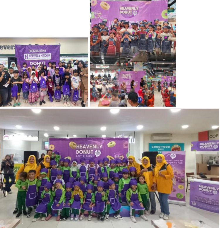 Heavenly Donut Gelar Lomba Hias Heavenly Donut untuk Anak 5–10 Tahun di Berbagai Supermarket & Community Partner