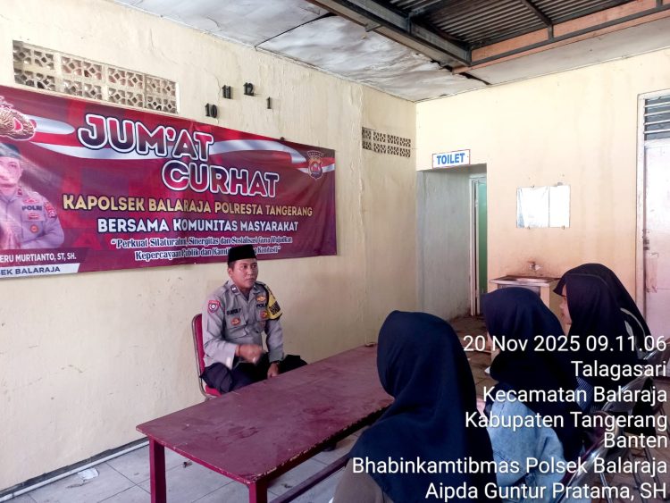 Jumat Curhat Bhabinkamtibmas Polsek Balaraja Polresta Tangerang Perkuat Sinergitas Dengan Masyarakat Guna Ciptakan Kamtibmas yang Kondusif