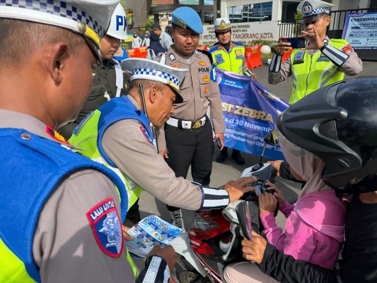 Operasi Zebra Jaya 2025, Polres Metro Tangerang Kota Catat 630 Pelanggaran      
