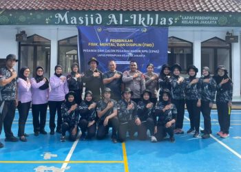 Polwan Brimob PMJ Perkuat Disiplin dan Ketangguhan Petugas Lapas Perempuan Jakarta