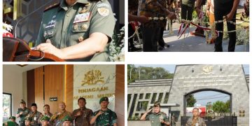 Gubernur Akmil Mayjen TNI Rano Tilaar Resmikan Rumah Jaga Kesatrian 