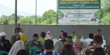 Kodim 0614/Kota Cirebon dan DLH Gelar Aksi Tanam Seribu Pohon Peringati Hari Menanam Pohon Indonesia 2025